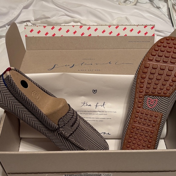 Rothy's Shoes - Rothy's Herringbone Flats in Black and Cream